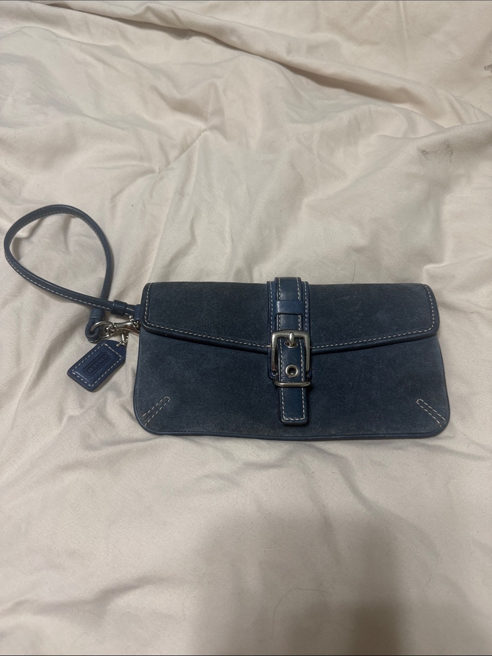 Vintage Y2K coach suede wristlet